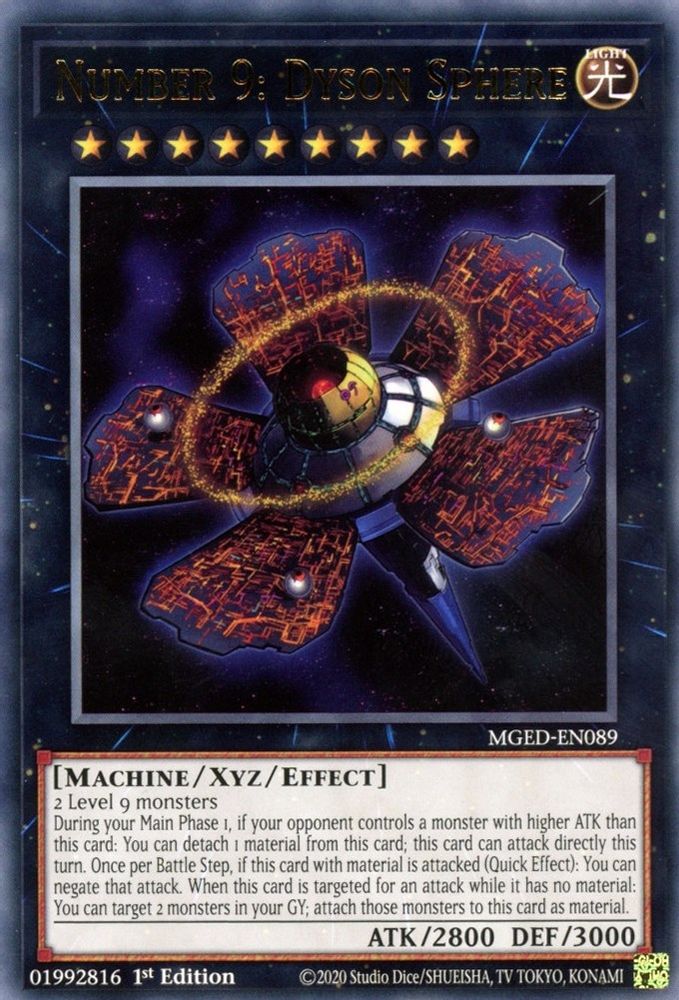 Number 9: Dyson Sphere (MGED-EN089) - Rare