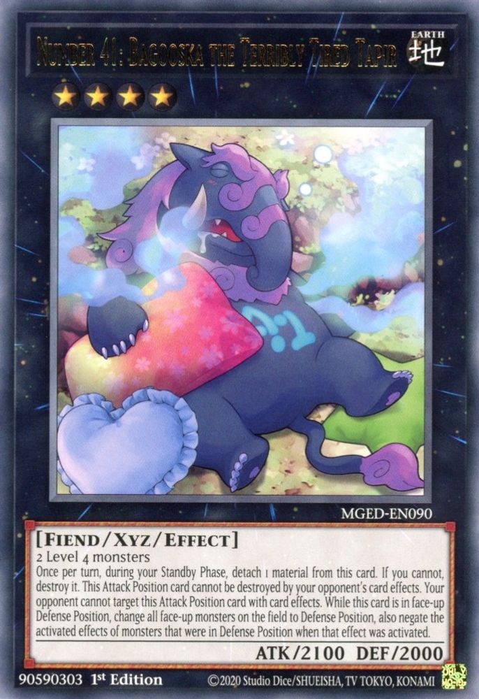 Number 41: Bagooska the Terribly Tired Tapir (MGED-EN090) - Rare