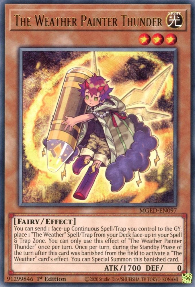 The Weather Painter Thunder (MGED-EN097) - Rare