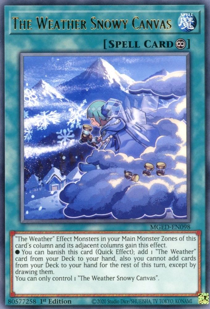 The Weather Snowy Canvas (MGED-EN098) - Rare