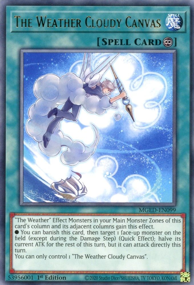 The Weather Cloudy Canvas (MGED-EN099) - Rare