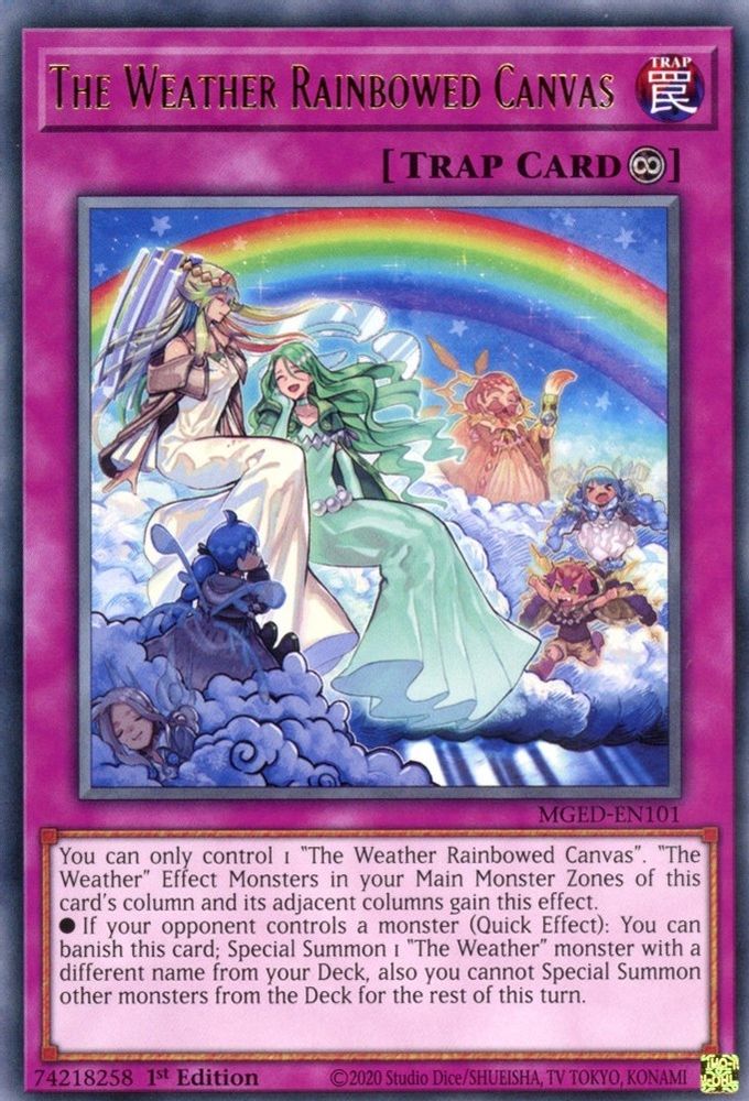 The Weather Rainbowed Canvas (MGED-EN101) - Rare