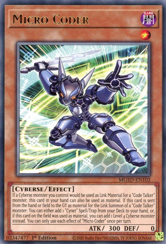 Microcodeur [MGED-EN102] Rare 