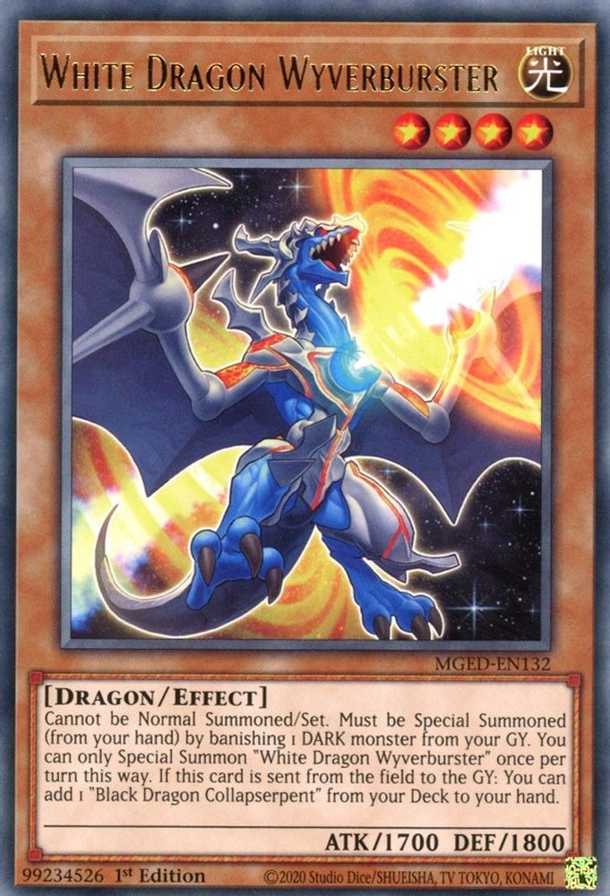 White Dragon Wyverburster (MGED-EN132) - Rare
