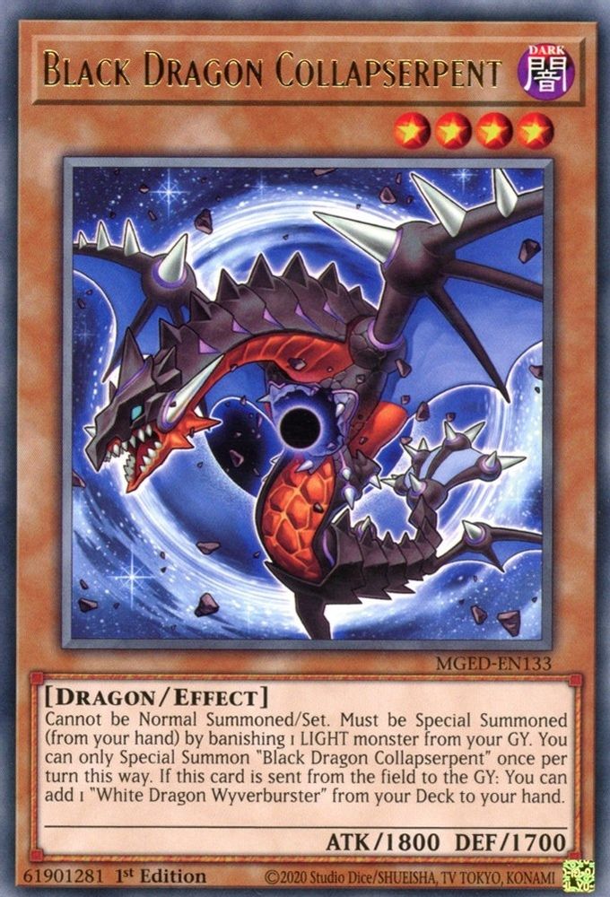 Black Dragon Collapserpent (MGED-EN133) - Rare
