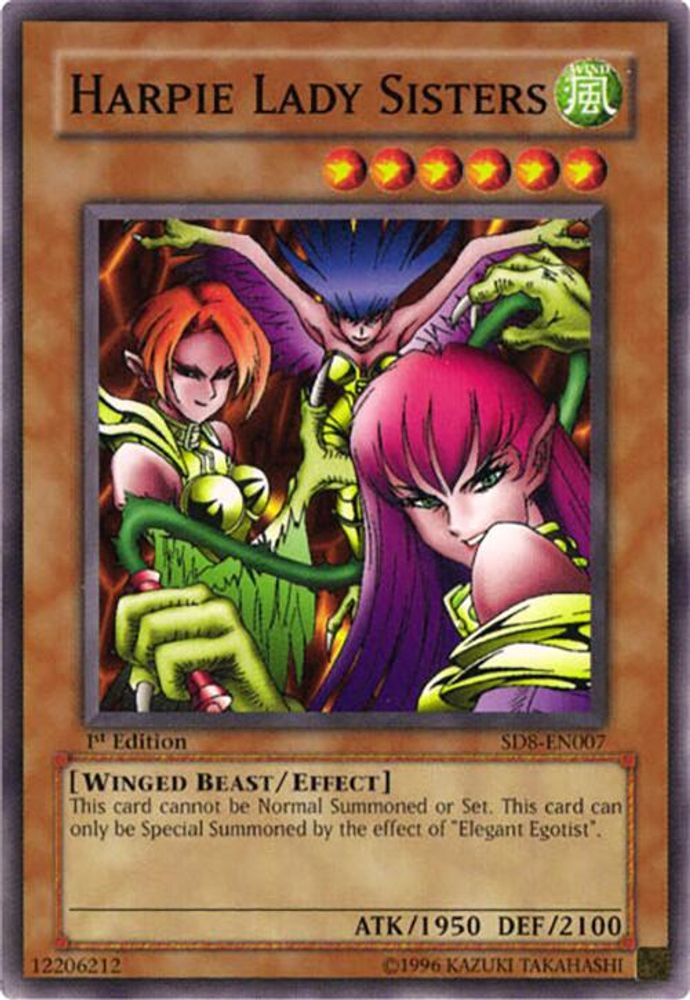 Harpie Lady Sisters [SD8-EN007] Commune 