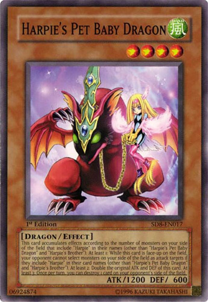 Bébé dragon de compagnie de Harpie [SD8-EN017] Commun 