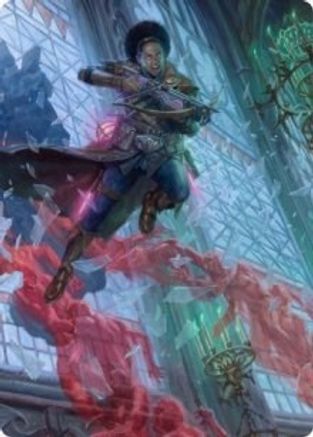 Kaya, Geist Hunter Art Card (ASVOW-003) - Art Series: Innistrad: Crimson Vow