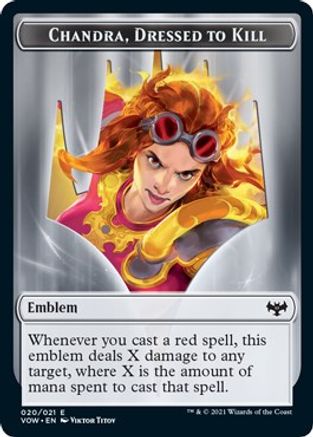 Emblem - Chandra, Dressed to Kill (VOW-020) - Innistrad: Crimson Vow