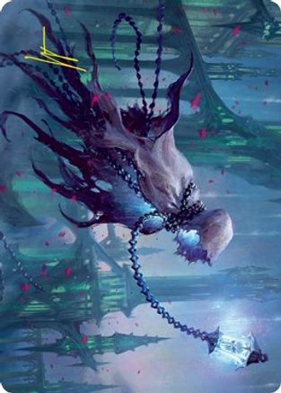 Wanderlight Spirit Art Card (Gold-Stamped Signature) (ASVOW-026) - Art Series: Innistrad: Crimson Vow