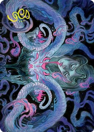 Demonic Bargain Art Card (Gold-Stamped Signature) (ASVOW-030) - Art Series: Innistrad: Crimson Vow