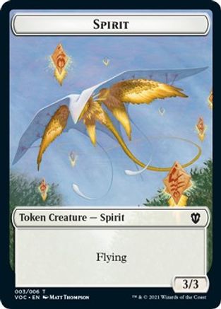 Spirit (003) // Thopter Double-sided Token (VOC-3 // 6) - Commander: Innistrad: Crimson Vow