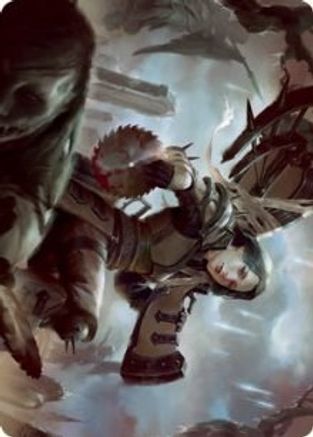 Sawblade Slinger Art Card (ASVOW-054) - Art Series: Innistrad: Crimson Vow