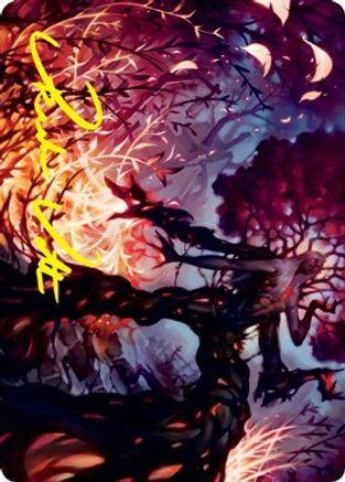 Splendid Reclamation Art Card (Gold-Stamped Signature) (ASVOW-055) - Art Series: Innistrad: Crimson Vow