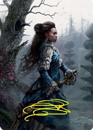Mina Harker Art Card (Gold-Stamped Signature) (ASVOW-070) - Art Series: Innistrad: Crimson Vow