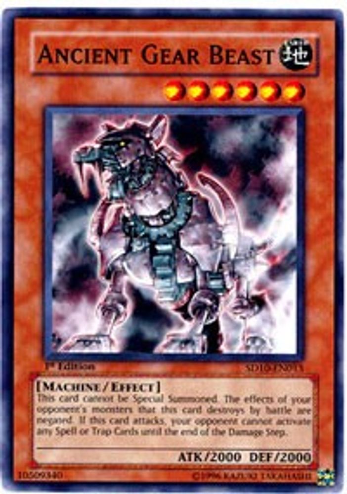 Ancient Gear Beast (SD10-EN013) - Common