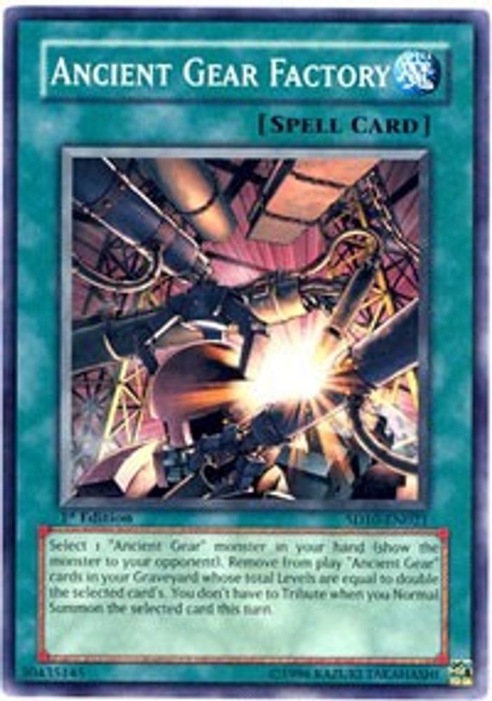 Ancient Gear Factory (SD10-EN021) - Common