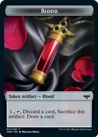 Blood // Spirit (002) Double-Sided Token (VOW-17 // 2) - Innistrad: Crimson Vow Foil
