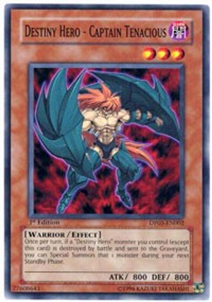 Destiny Hero - Captain Tenacious (DP05-EN002) - Common