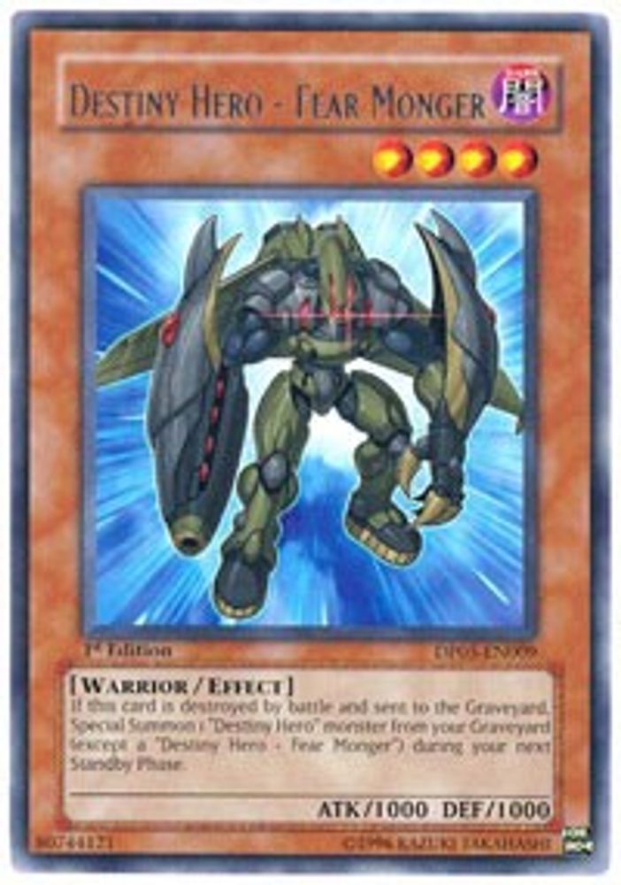 Destiny Hero - Fear Monger (DP05-EN009) - Rare