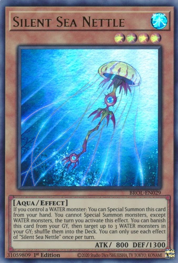 Silent Sea Nettle (BROL-EN029) - Ultra Rare