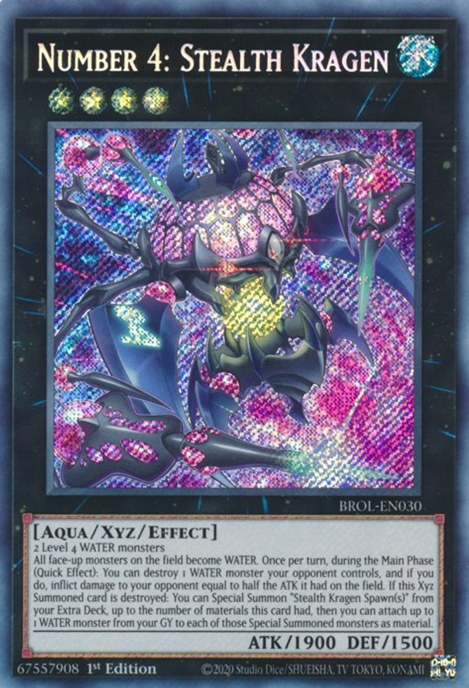 Number 4: Stealth Kragen (BROL-EN030) - Secret Rare