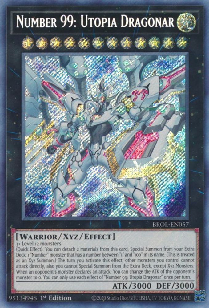 Number 99: Utopia Dragonar (BROL-EN057) - Secret Rare
