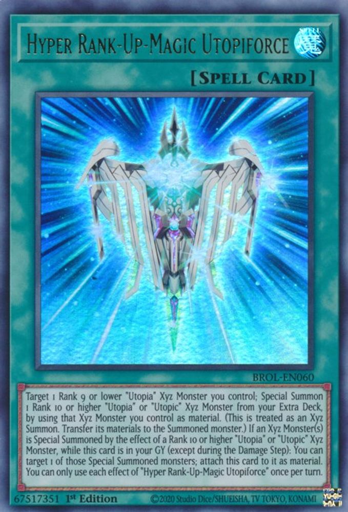 Hyper Rank-Up-Magic Utopiforce (BROL-EN060) - Ultra Rare