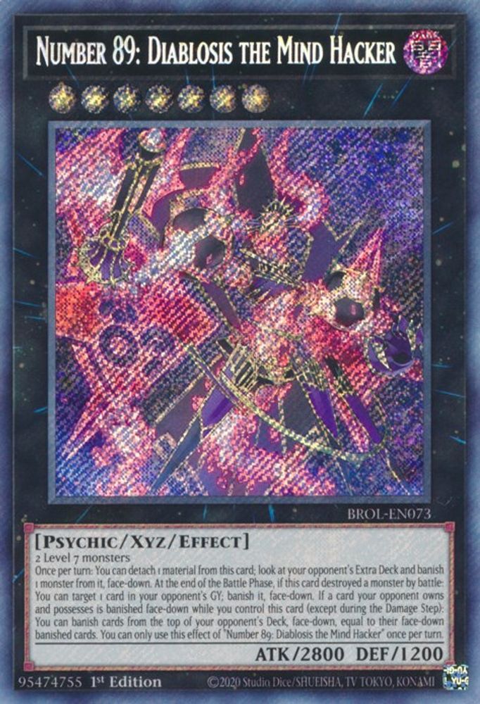 Number 89: Diablosis the Mind Hacker (BROL-EN073) - Secret Rare