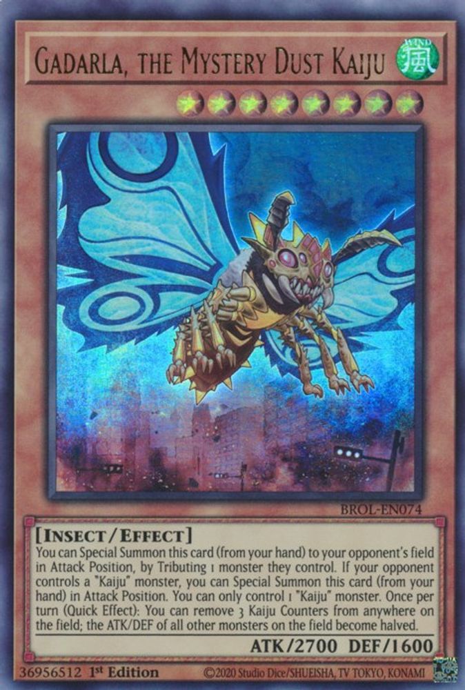 Gadarla, the Mystery Dust Kaiju (BROL-EN074) - Ultra Rare