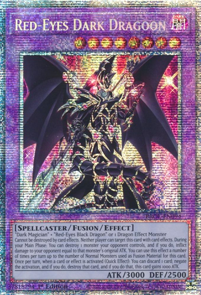 Dragon noir aux yeux rouges [BROL-EN094] Starlight Rare 