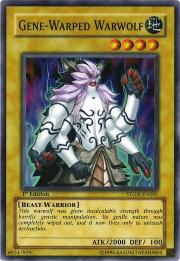 Gene-Warped Warwolf (STON-EN001) - Super Rare