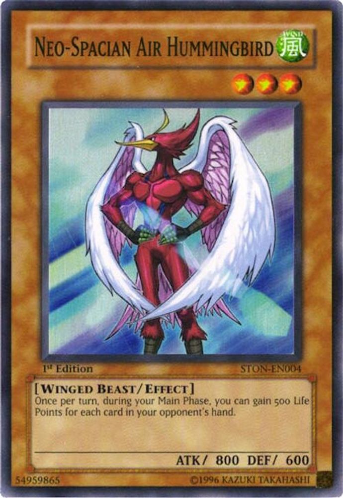 Neo-Spacian Air Hummingbird (STON-EN004) - Super Rare