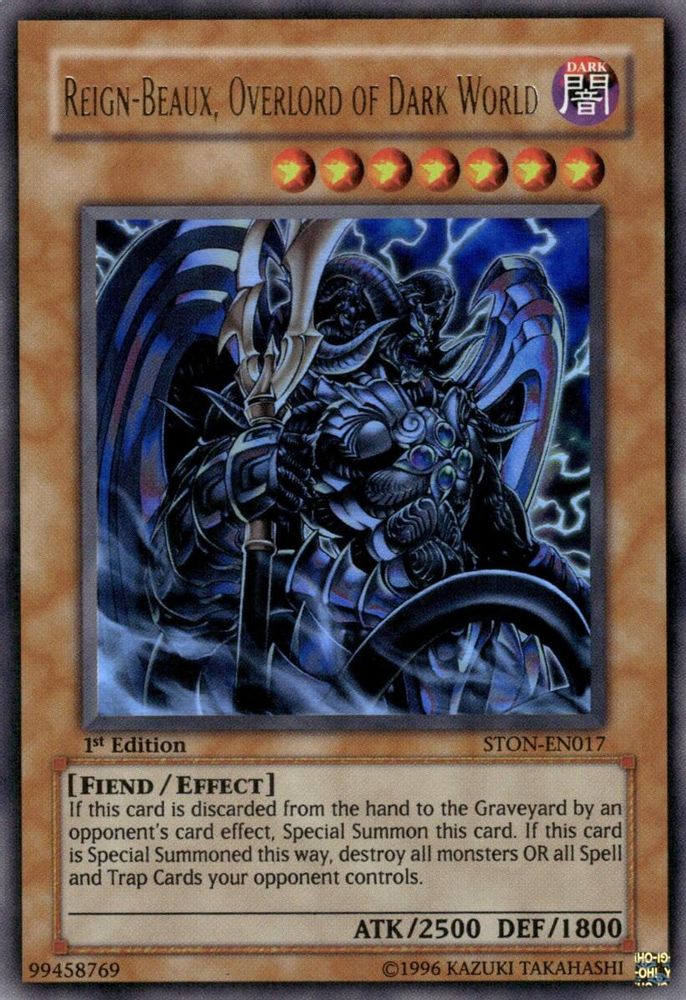Reign-Beaux, Overlord of Dark World (STON-EN017) - Ultra Rare
