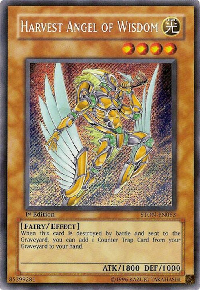 Harvest Angel of Wisdom (STON-EN063) - Secret Rare