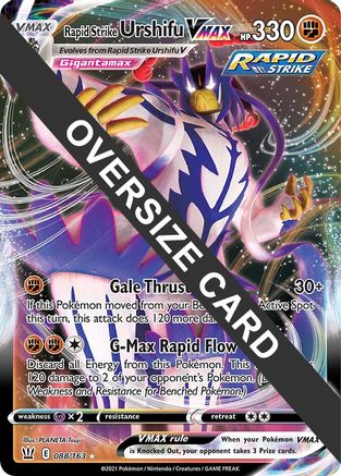 Rapid Strike Urshifu VMAX - 088/163/163  - Holofoil - Promo