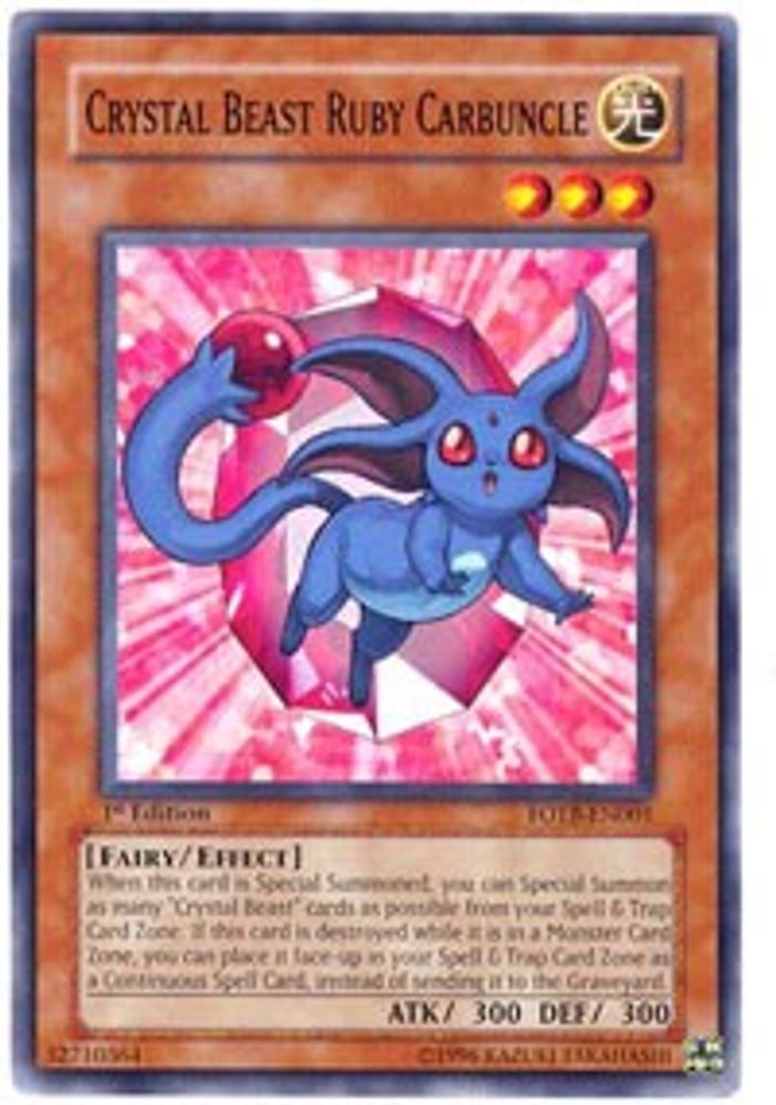 Crystal Beast Ruby Carbuncle (FOTB-EN001) - Common