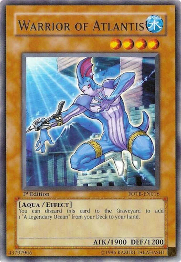 Warrior of Atlantis (FOTB-EN016) - Rare