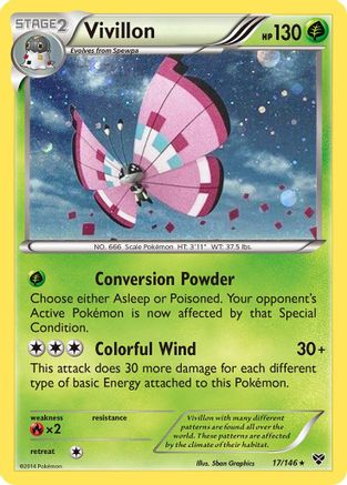 Vivillon - 17/146 (Cosmos Holo)/146  - Holofoil - Promo