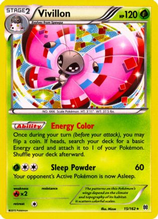 Vivillon (Cosmos Holo) 015/162  - Holofoil - Promo