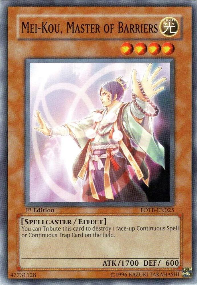 Mei-kou, Master of Barriers (FOTB-EN025) - Common