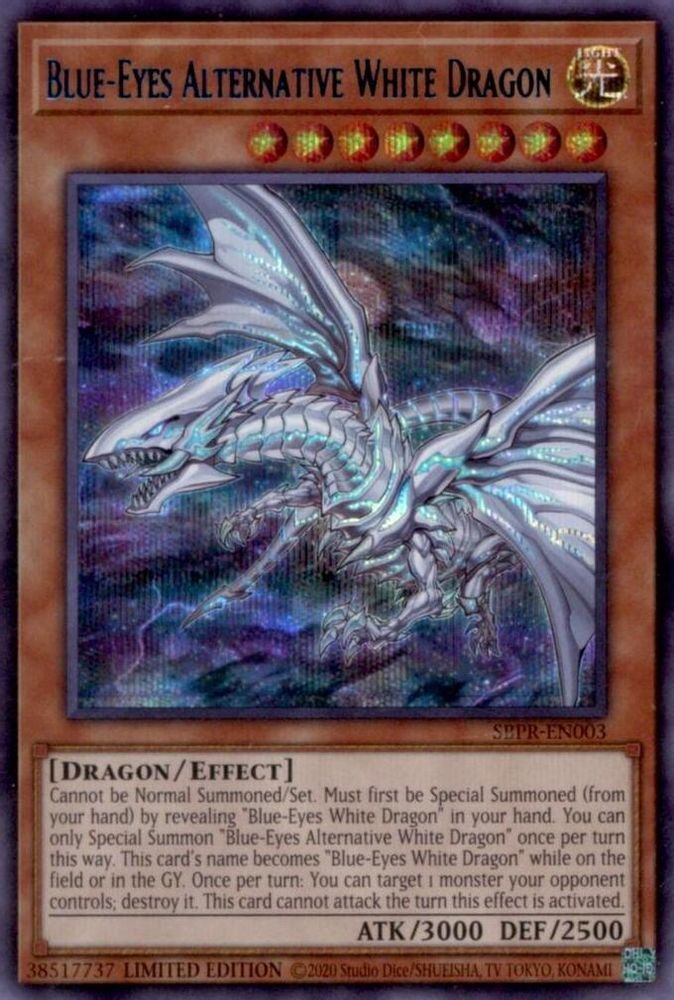 Blue-Eyes Alternative White Dragon (SBPR-EN003) - Secret Rare