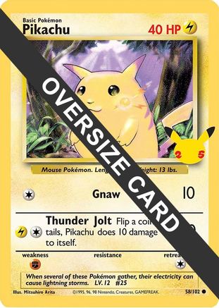 Pikachu - 58/102 (25th Anniversary)/102  - Promo
