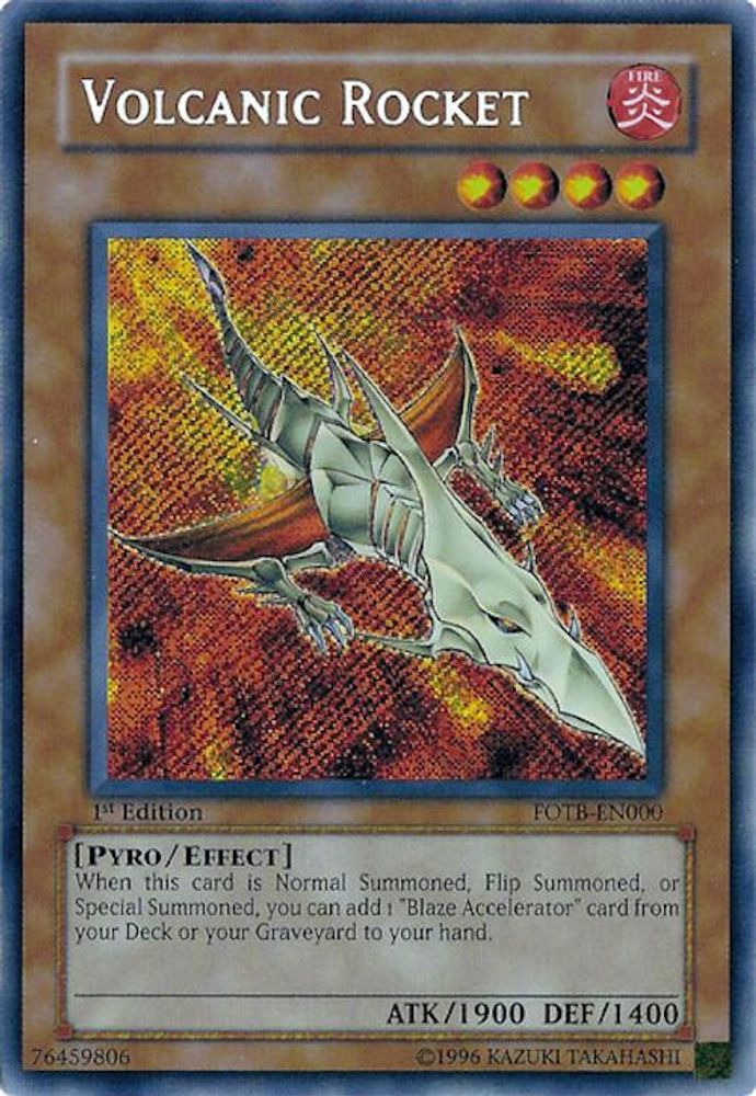 Volcanic Rocket (FOTB-EN000) - Secret Rare