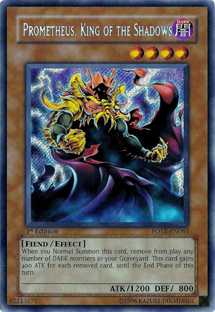 Prometheus, King of the Shadows (FOTB-EN063) - Secret Rare