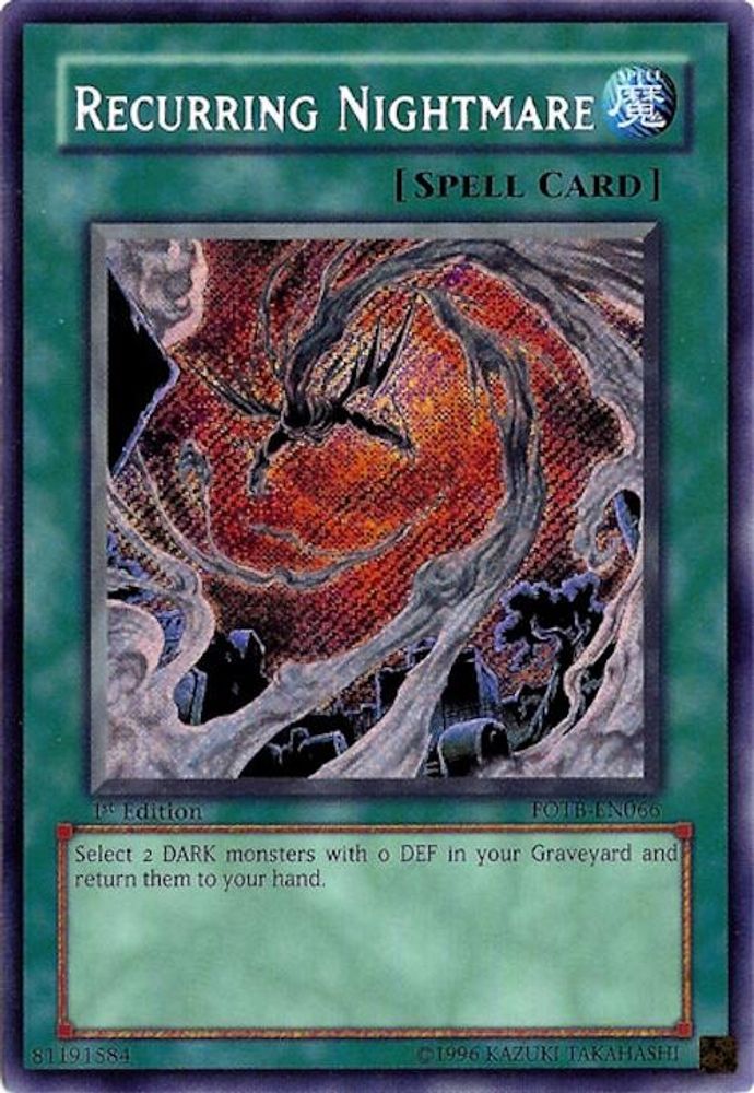Recurring Nightmare (FOTB-EN066) - Secret Rare