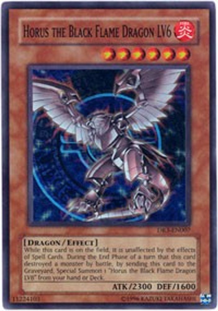 Horus the Black Flame Dragon LV6 (DR3-EN007) - Super Rare