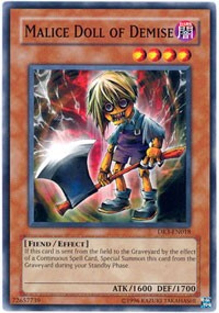 Malice Doll of Demise (DR3-EN018) - Common