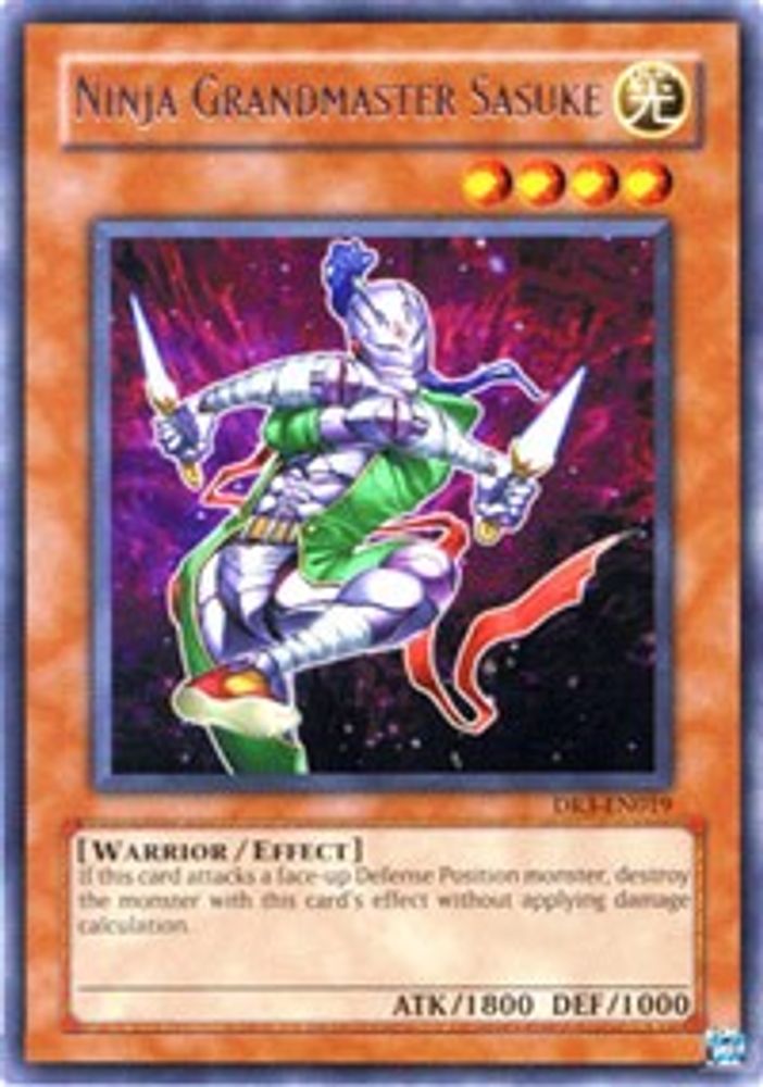 Ninja Grandmaster Sasuke (DR3-EN019) - Rare