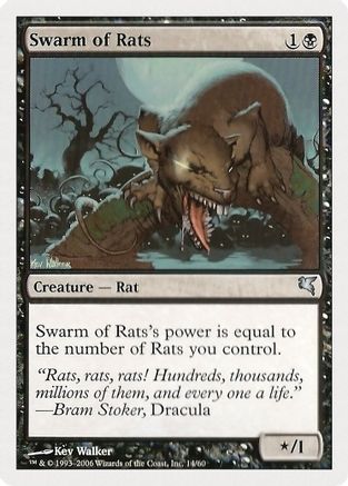 Swarm of Rats (14) (PSAL-014) - Magic Encyclopedia 2005 (Salvat/Hachette)